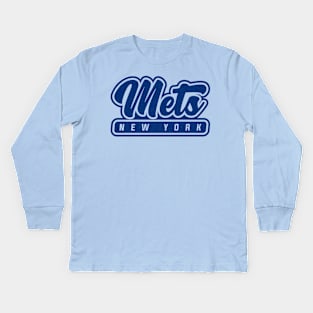 NY Mets 01 Kids Long Sleeve T-Shirt